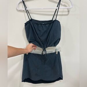 Tribe Kelley Surf Post Navy Blue Suede Set